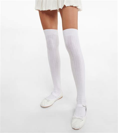 miu miu knee high socks